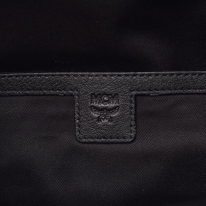 MCM Calfskin Ottomar Medium Two Tone Monogram Backpack Black 7 of 9