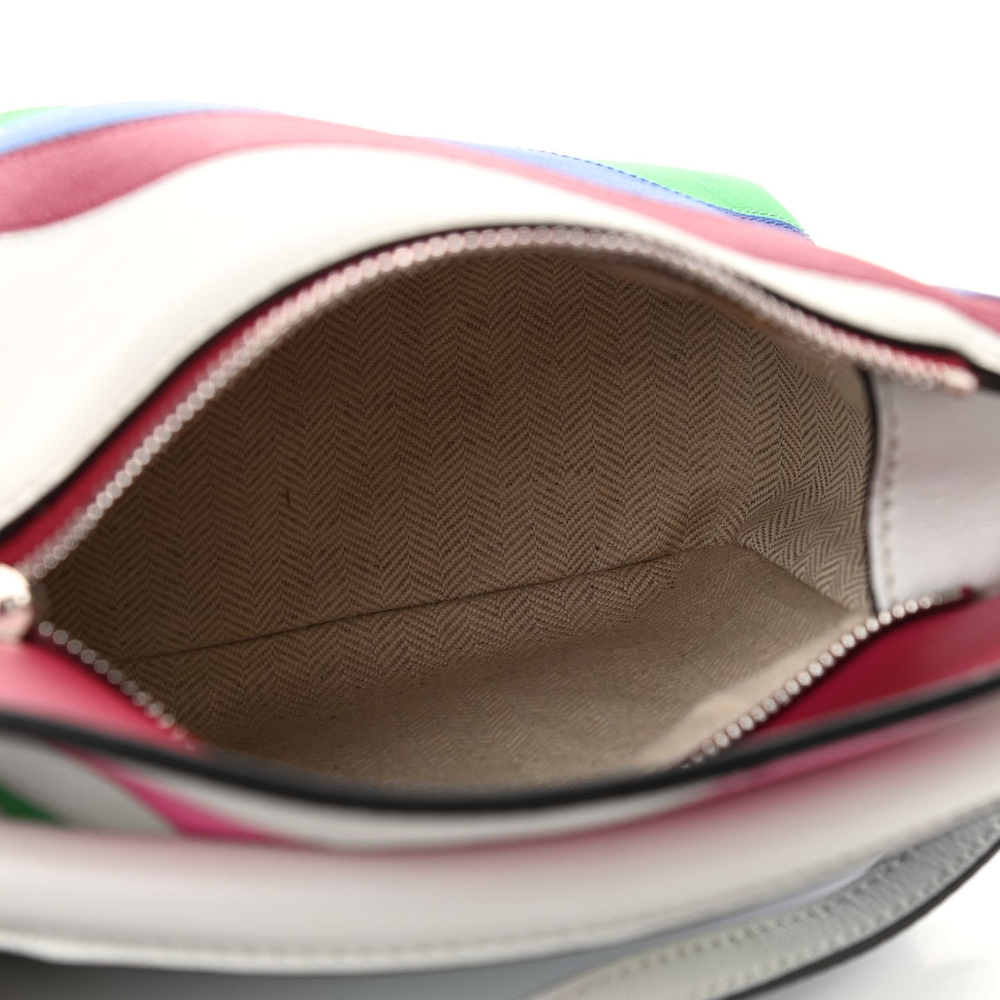 Calfskin Mini Puzzle Edge Bag Grey Multicolor