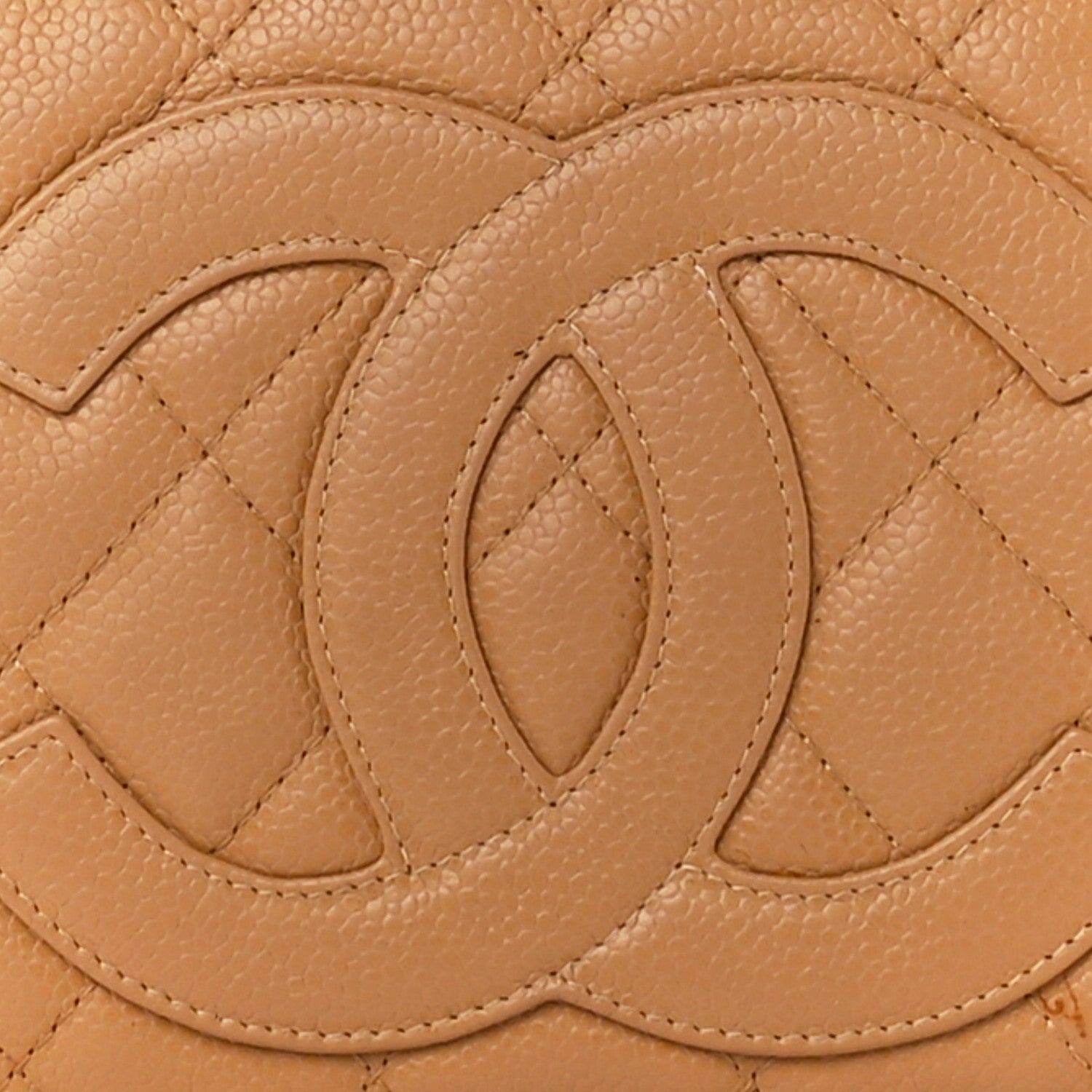 Chanel Caviar Quilted Timeless CC Shoulder Bag Beige 8 of 10