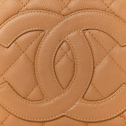 Chanel Caviar Quilted Timeless CC Shoulder Bag Beige 8 of 10