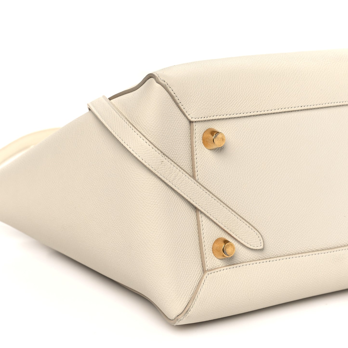 Grained Calfskin Mini Belt Bag White