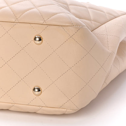 Chanel Calfskin Quilted Large CC Shopping Tote Beige 12 of 12