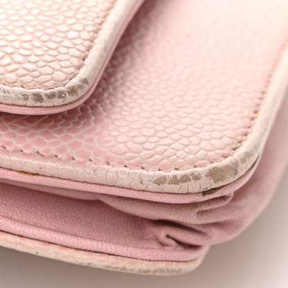 Chanel Caviar Timeless CC Wallet on Chain WOC Pink 13 of 13