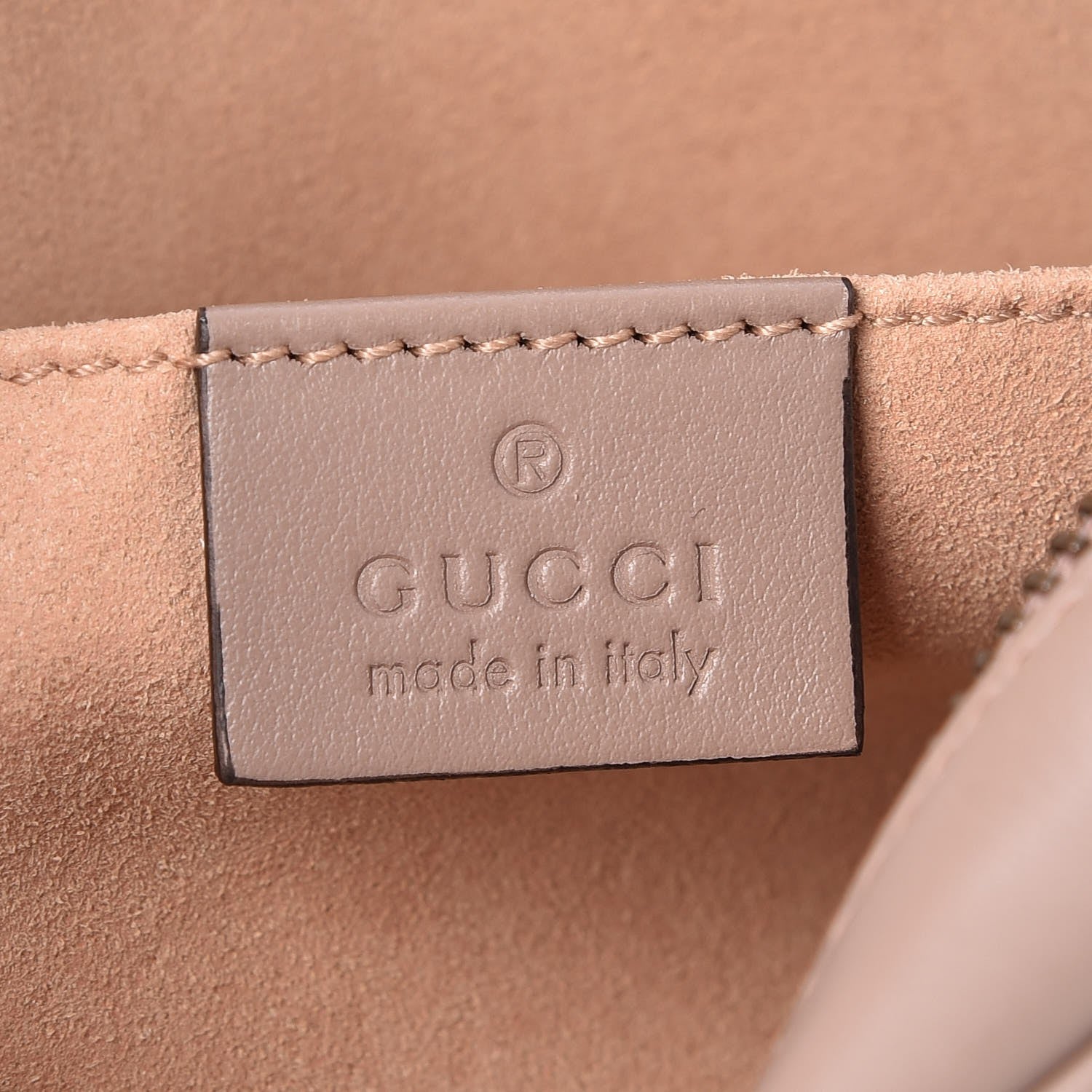 Gucci Calfskin Matelasse Mini GG Marmont Chain Shoulder Bag Porcelain Rose 6 of 7
