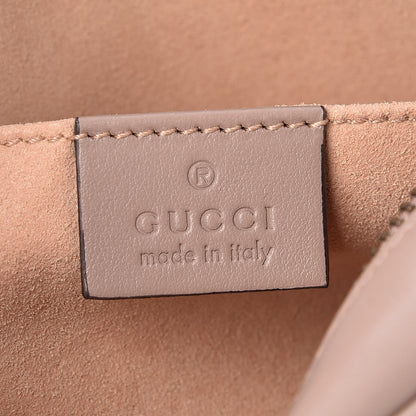 Gucci Calfskin Matelasse Mini GG Marmont Chain Shoulder Bag Porcelain Rose 6 of 7