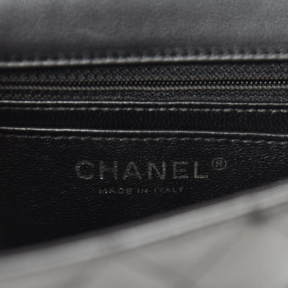 Chanel Striated Patent Quilted Mini Rectangular Flap Black 8 of 11