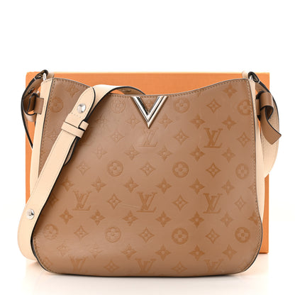 Louis Vuitton Cuir Plume Cuir Ecume Very Hobo Sesame Creme 23 of 23