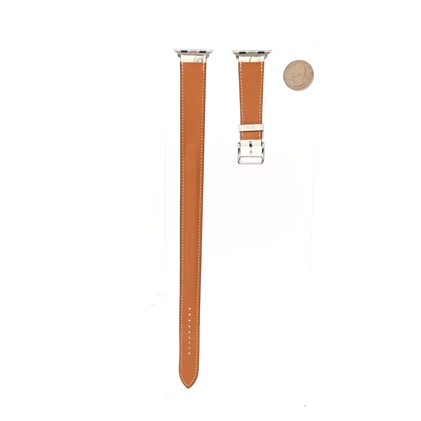 Swift Della Cavalleria Print 40mm Apple Double Tour Watch Strap White
