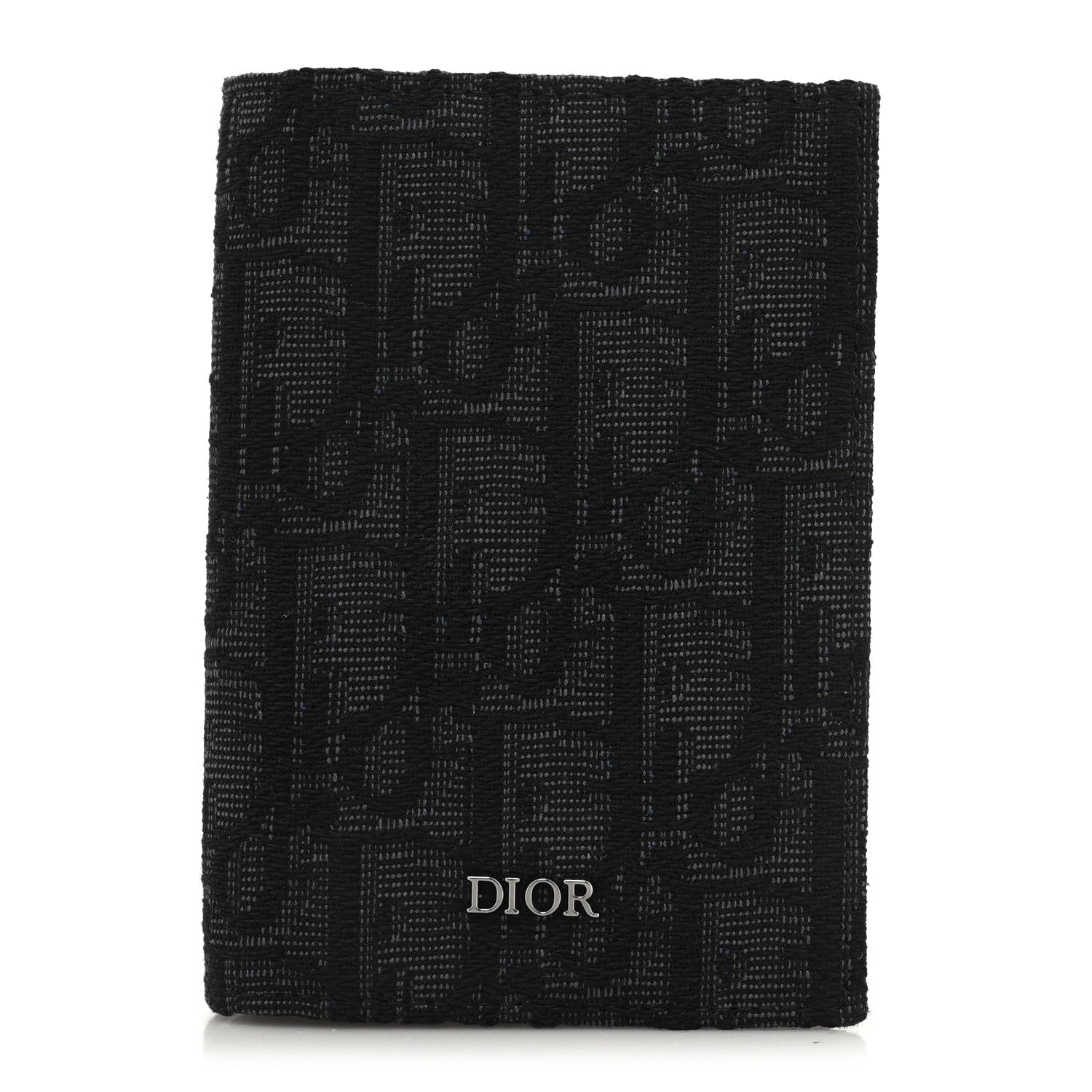 Christian Dior Oblique Bi-Fold Card Holder Black 1 of 7