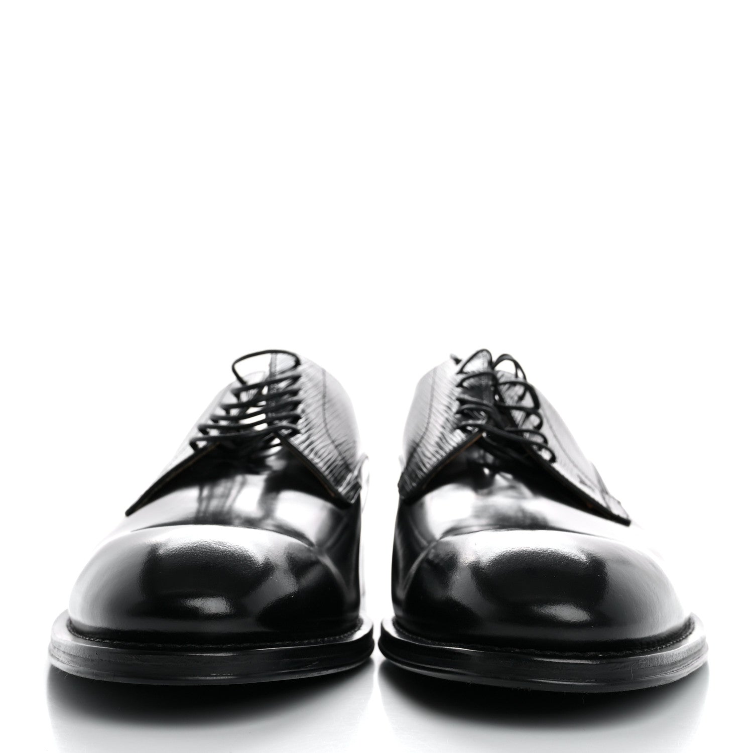 Louis Vuitton Epi Calfskin Mens Kensington Derby Lace Up Shoes 7.5 Black 3 of 9