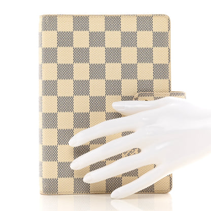 Louis Vuitton Damier Azur Medium Ring Agenda Cover 2 of 8