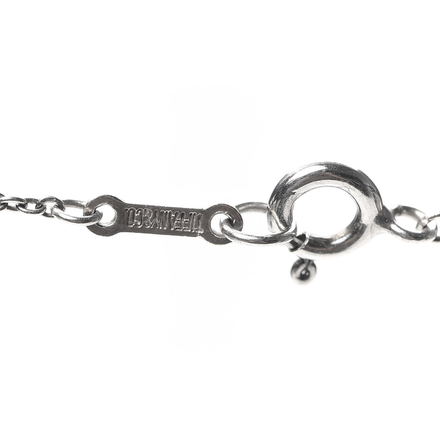 Sterling Silver 12mm Elsa Peretti Bean Pendant Necklace