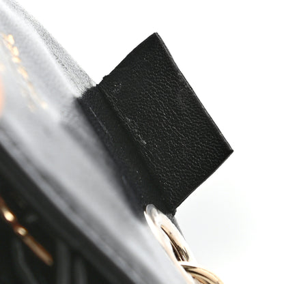 Chanel Lambskin Quilted Round Luggage Tag Black 4 of 4