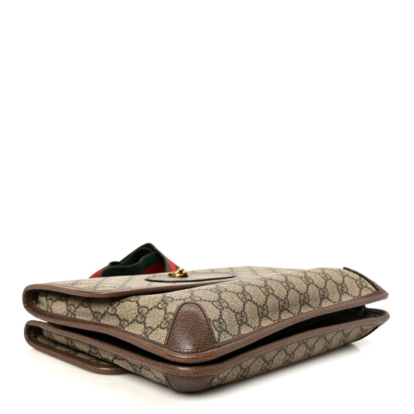 GG Supreme Monogram Web Small Neo Vintage Double Flap Messenger Bag Beige New Acero