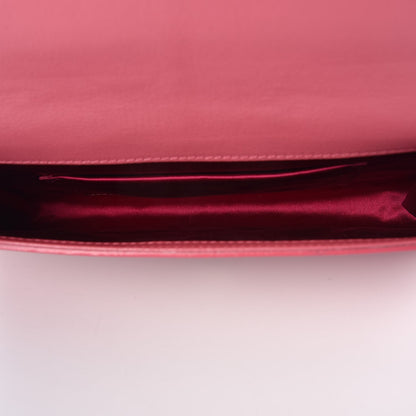 Saint Laurent Calfskin Monogram Large Belle De Jour Clutch Pink 5 of 8