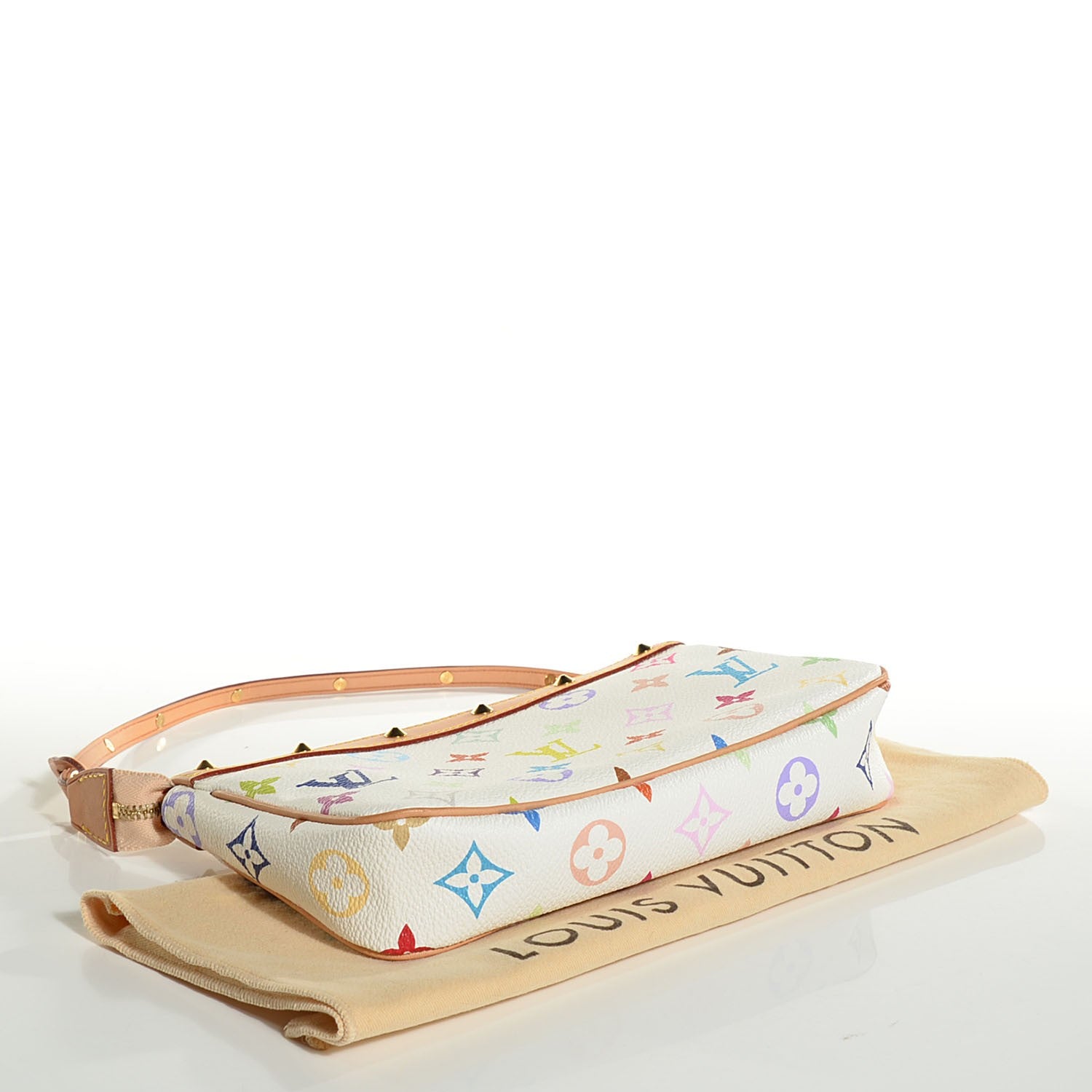 Louis Vuitton Monogram Multicolor Pochette Accessories White 4 of 9