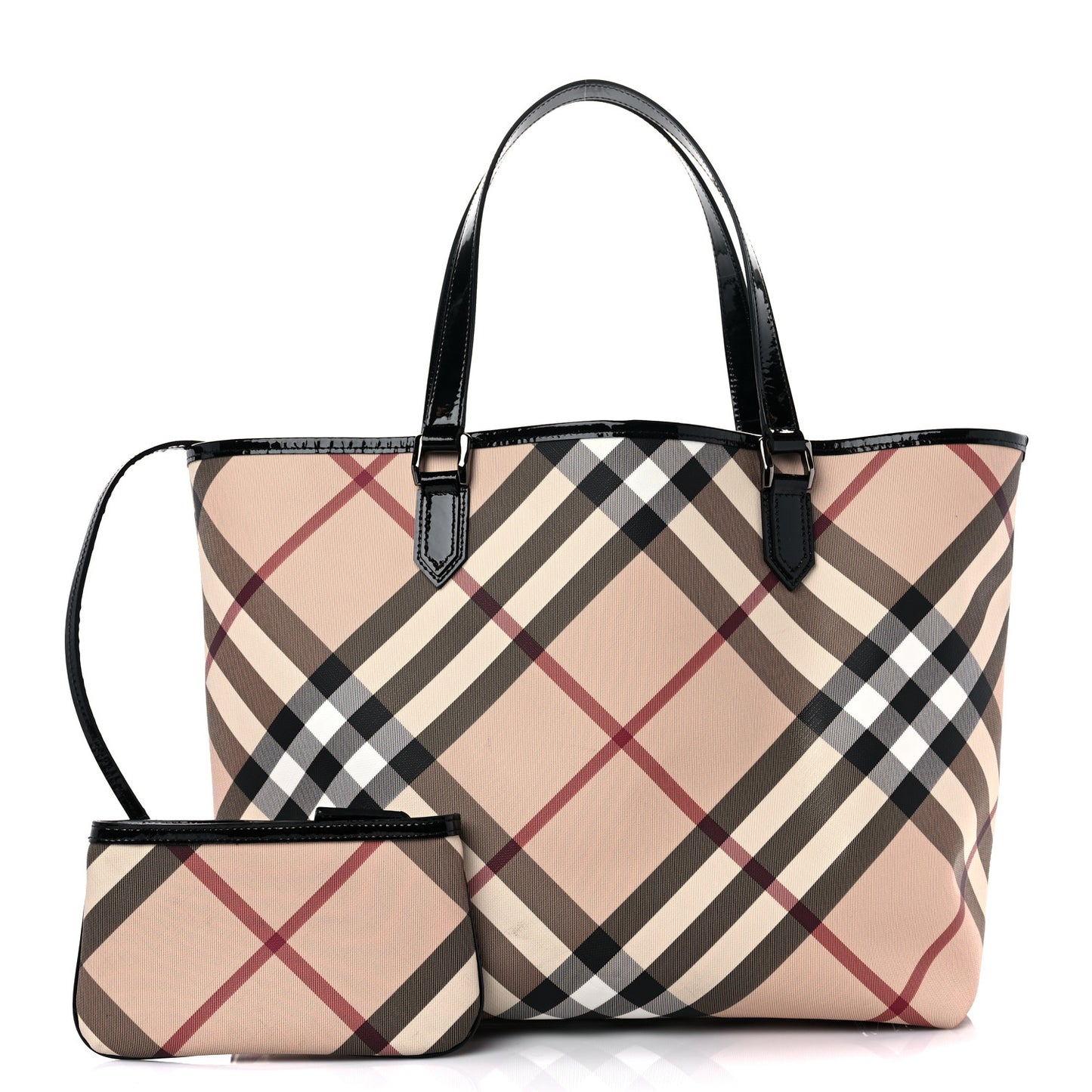 Nova Check Large Nickie Tote Black