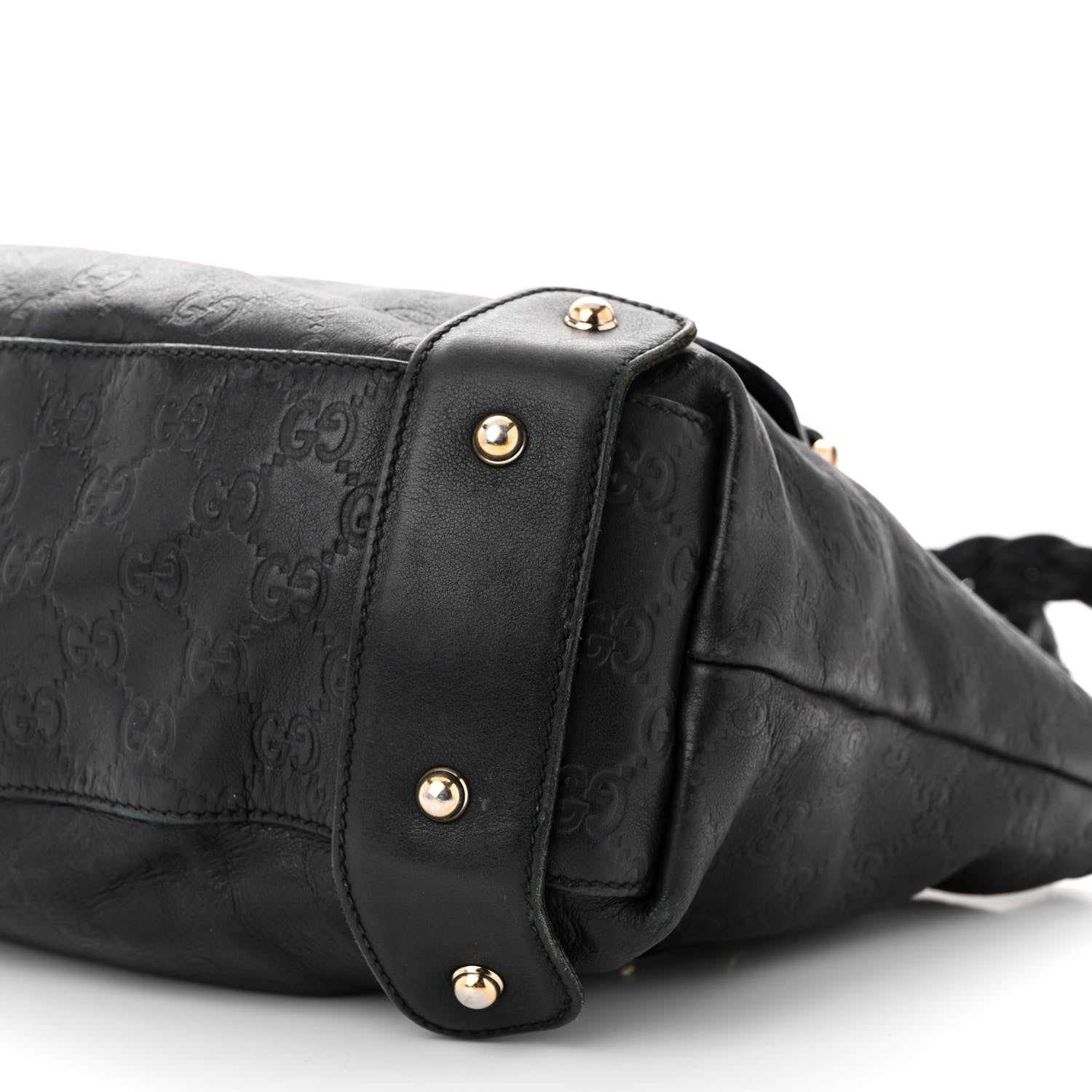 Gucci Guccissima Small Pelham Shoulder Bag Black 10 of 15