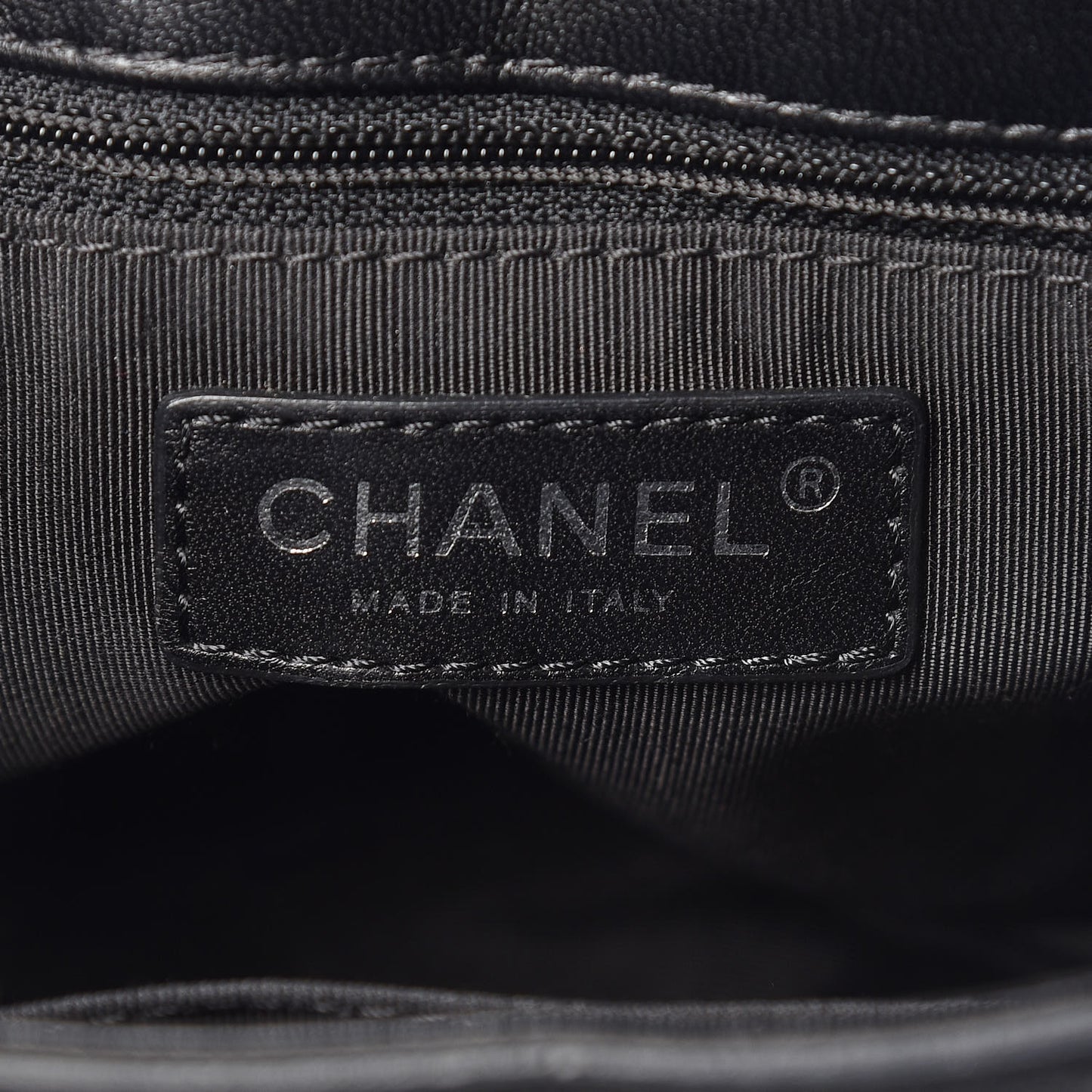 Lambskin Quilted Messenger Flap Black