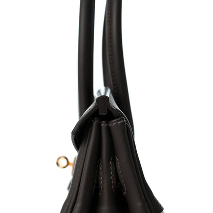 Hermes Toile H Swift Birkin 30  Ecru Bai Brun 10 of 12