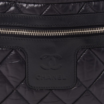Chanel Nylon Quilted Small Coco Cocoon Tote Black 7 of 9