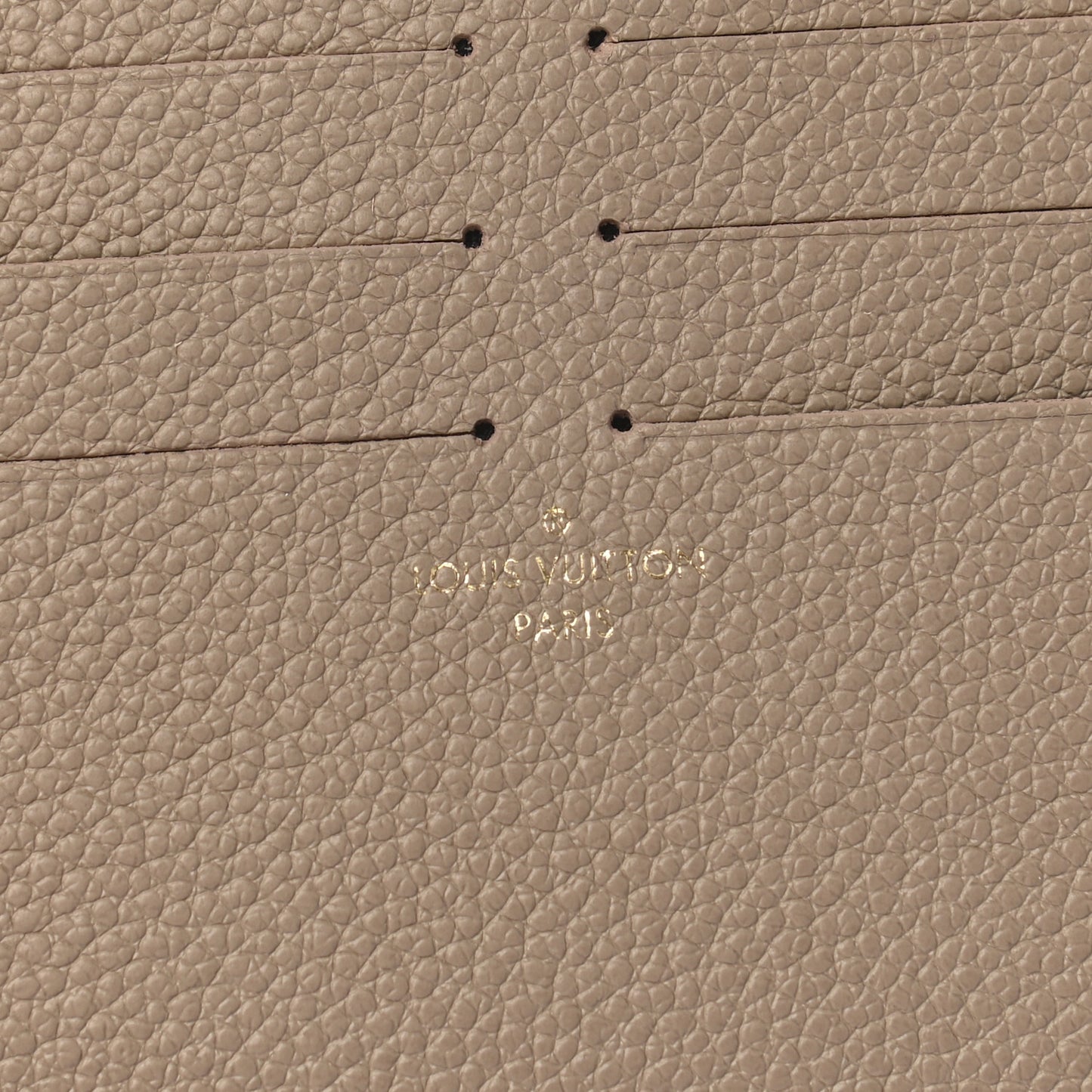 Calfskin Felicie Chain Wallet Card Holder Insert Tourterelle