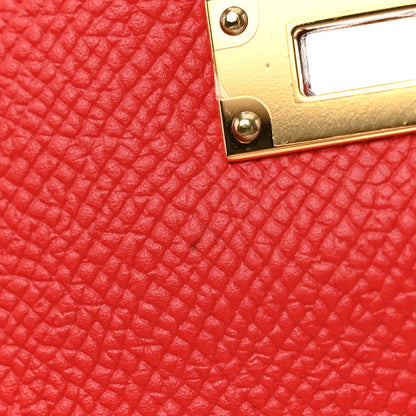 Hermes Epsom Kelly Longue Wallet Rouge Tomate 12 of 15