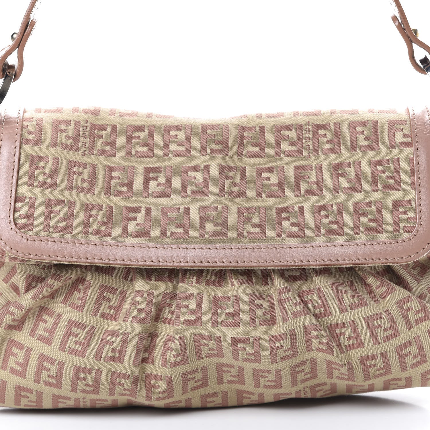 Fendi Zucchino Small Chef Shoulder Bag Rosa 11 of 11