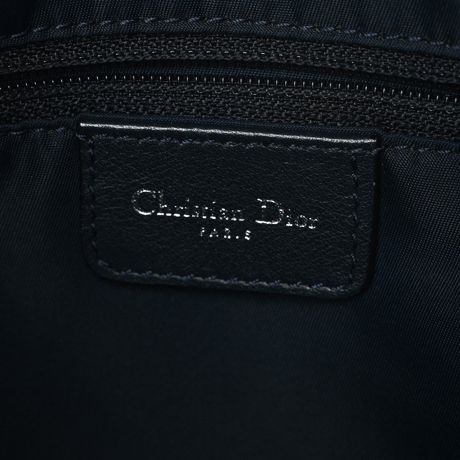 Christian Dior Canvas Diorissimo Large Messenger Bag Blue 5 of 8