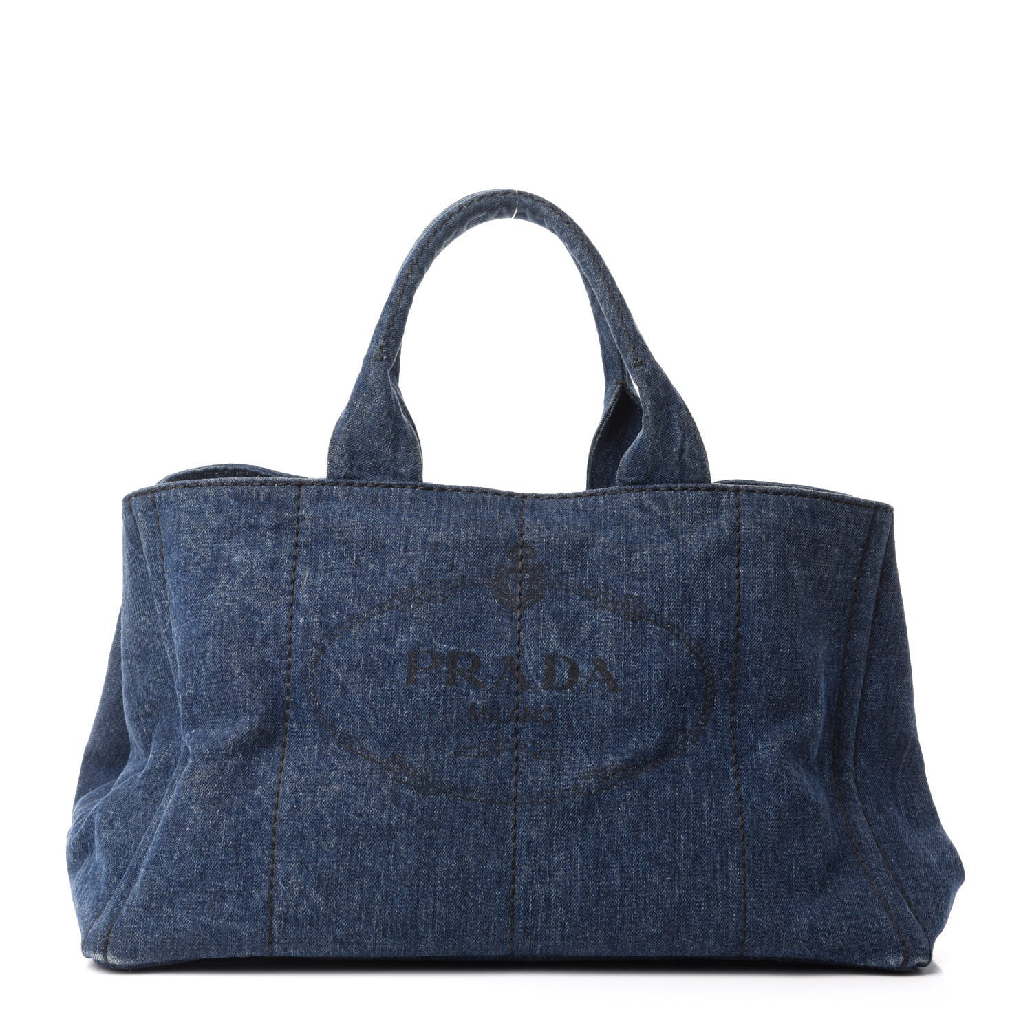 Prada Denim Logo Tote Avio 1 of 10