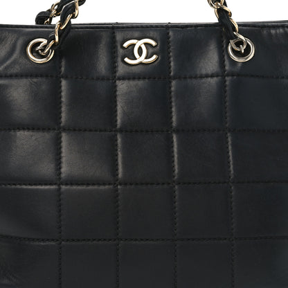 Chanel Calfskin Stitched Chocolate Bar Shopping Tote Black 8 of 11