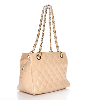 Chanel Caviar Quilted Petit Timeless Tote PTT Beige 3 of 7