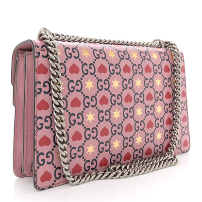 Gucci Calfskin Valentine's Day Exclusive Small Dionysus Bag Pink 3 of 13