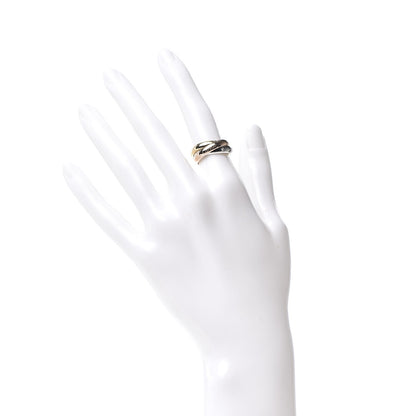 Cartier 18K Pink Yellow White Gold Diamond Trinity Ring 48 4.5 2 of 5