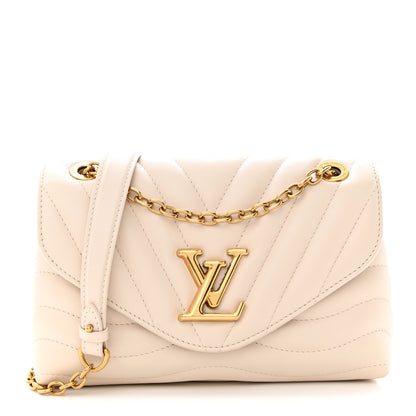 Louis Vuitton Calfskin LV New Wave Chain Bag Ivory 1 of 9