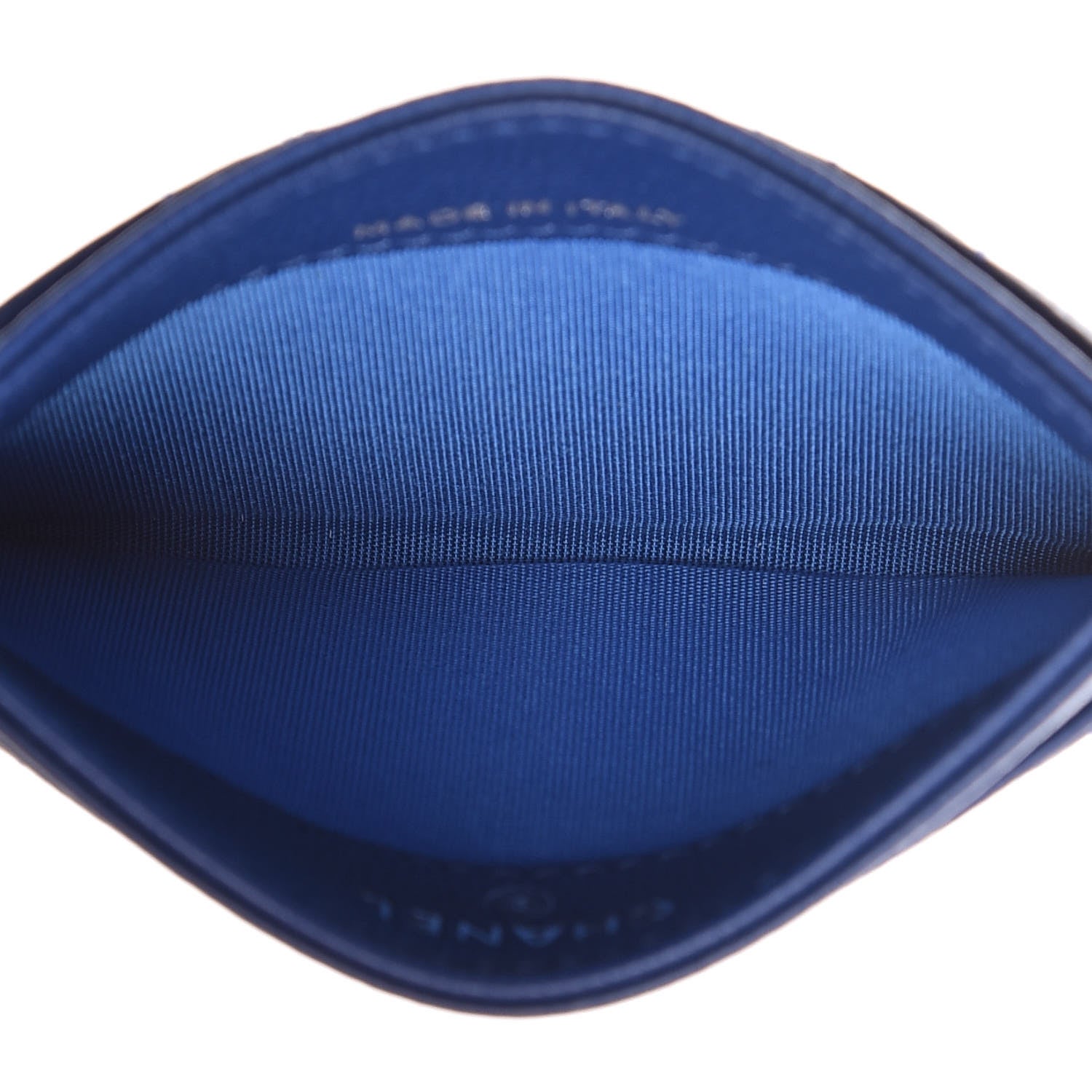 Chanel Caviar Camellia Quilted Card Holder Blue 5 of 8