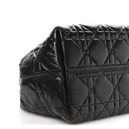 Christian Dior Crinkled Calfskin Macrocannage Large Toujours Black 10 of 11