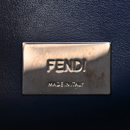 Fendi Vitello Tahiti Burro Large Peekaboo Iconic Essentially Satchel Sand Blueberry 7 of 12