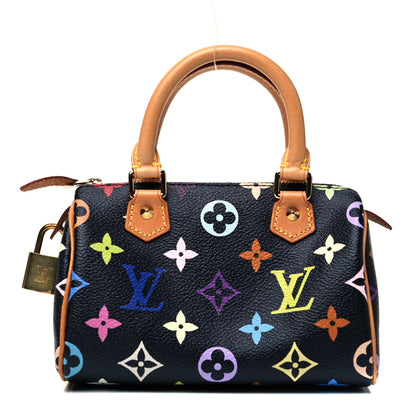 Louis Vuitton Monogram Multicolor Mini Sac HL Speedy Black 1 of 8