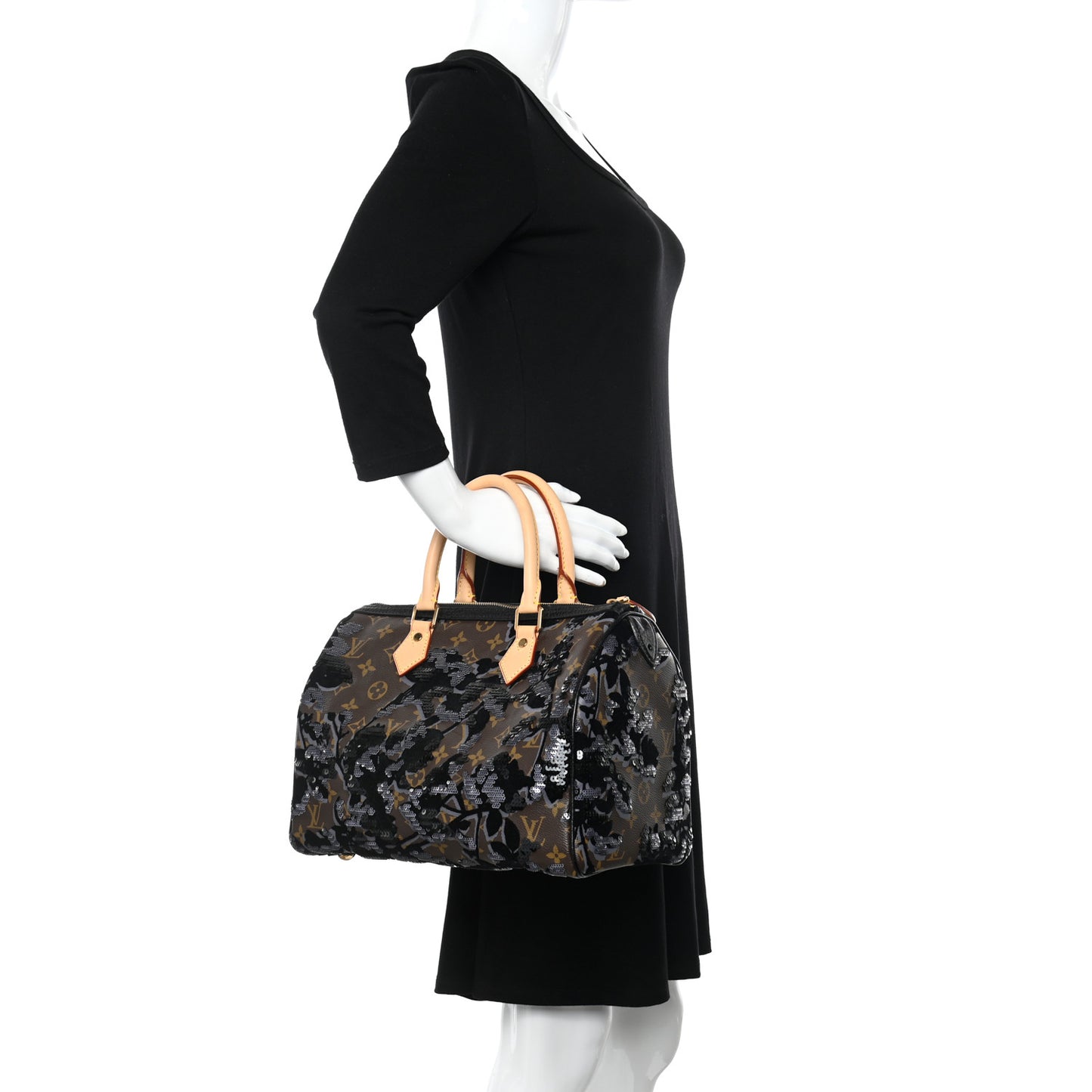 Monogram Fleur De Jais Sequins Speedy 30