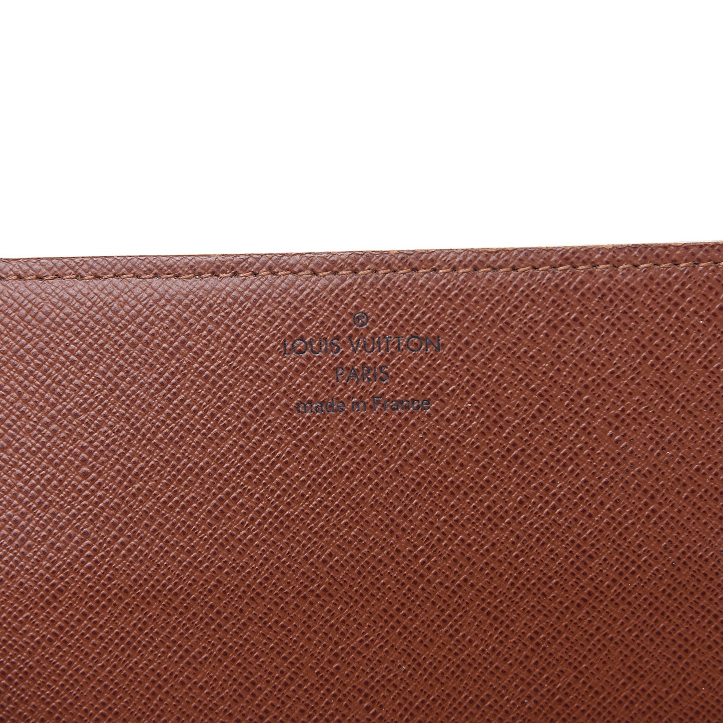 Monogram Simple Checkbook Holder Wallet Cover