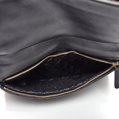 Chanel Lambskin Quilted Beauty CC Boy Clutch Black 5 of 9