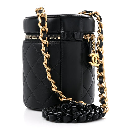 Chanel Lambskin Quilted Small Vanity Case Black 4 of 10