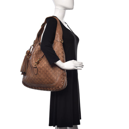 Gucci Guccissima Large New Jackie Hobo Light Brown 2 of 11