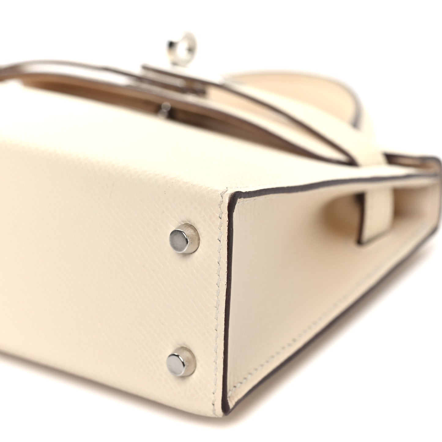 Epsom Mini Kelly Sellier 20 Nata Jaune Ambre Brique