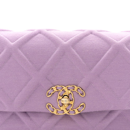 Chanel Jersey Quilted Chanel 19 Waist Bag Purple 8 of 11