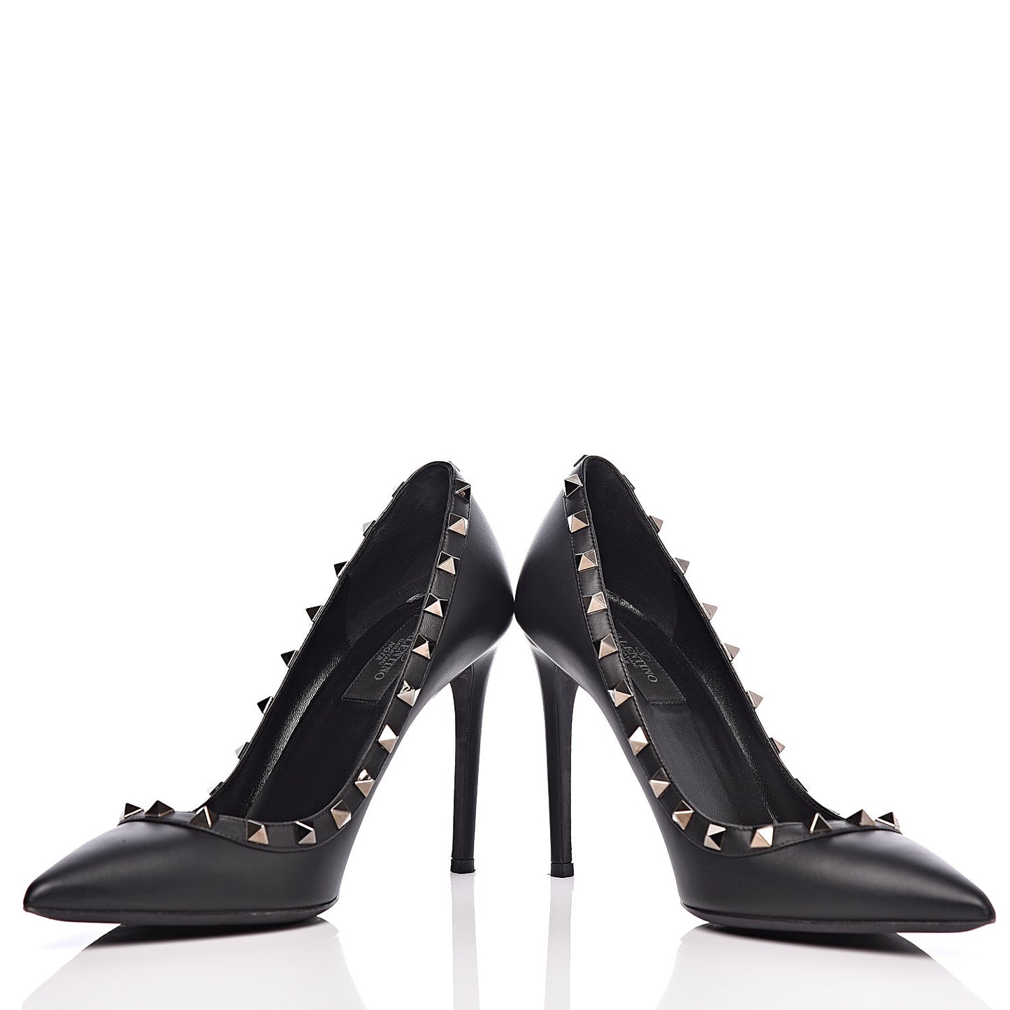 Nappa Rockstud 100mm Pumps 38.5 Black