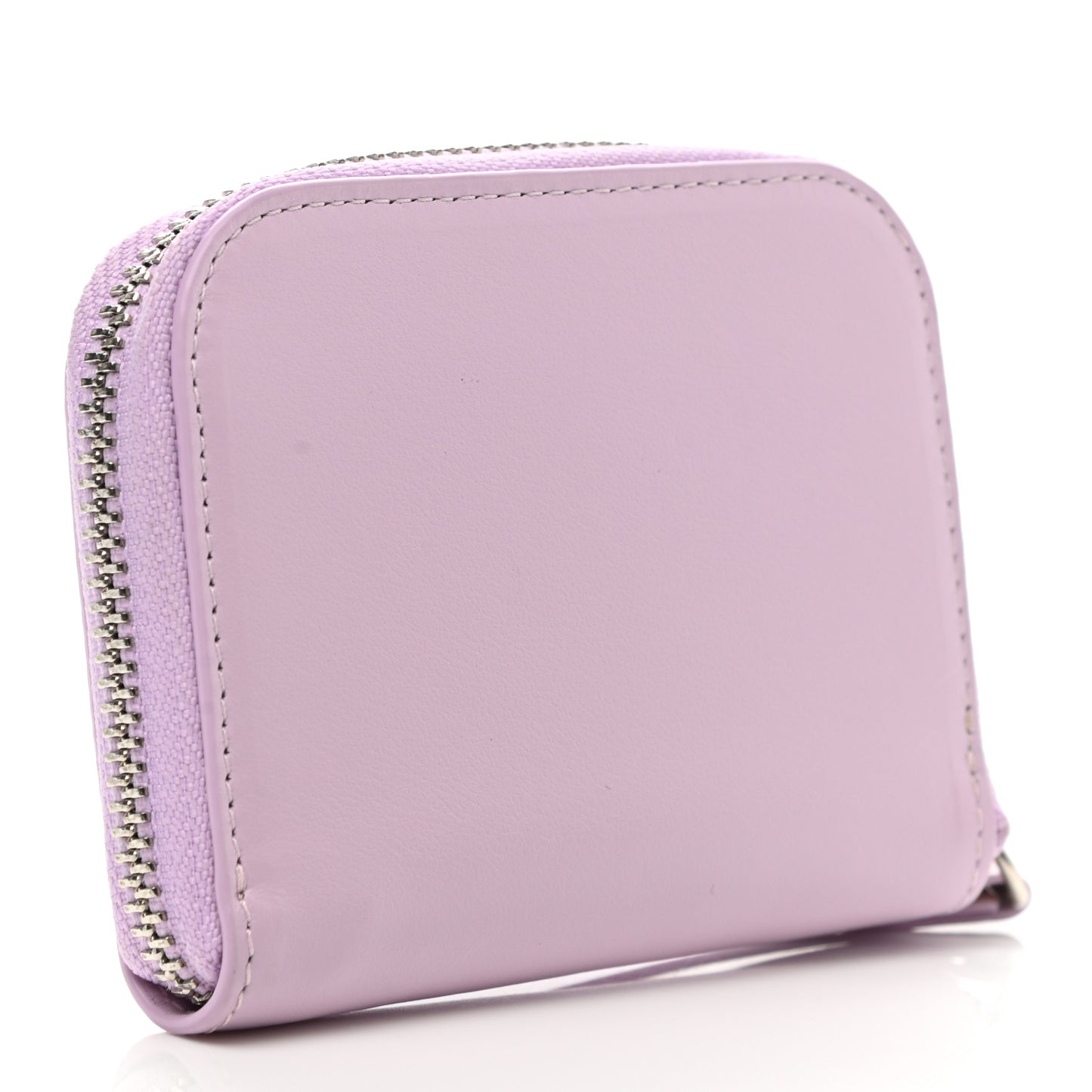 Calfskin Medusa Compact Zip Around Wallet Desert Pink