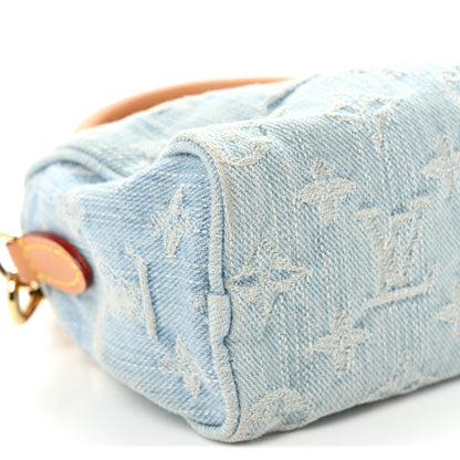 Louis Vuitton Monogram Denim Nano Speedy Sky Blue 8 of 9