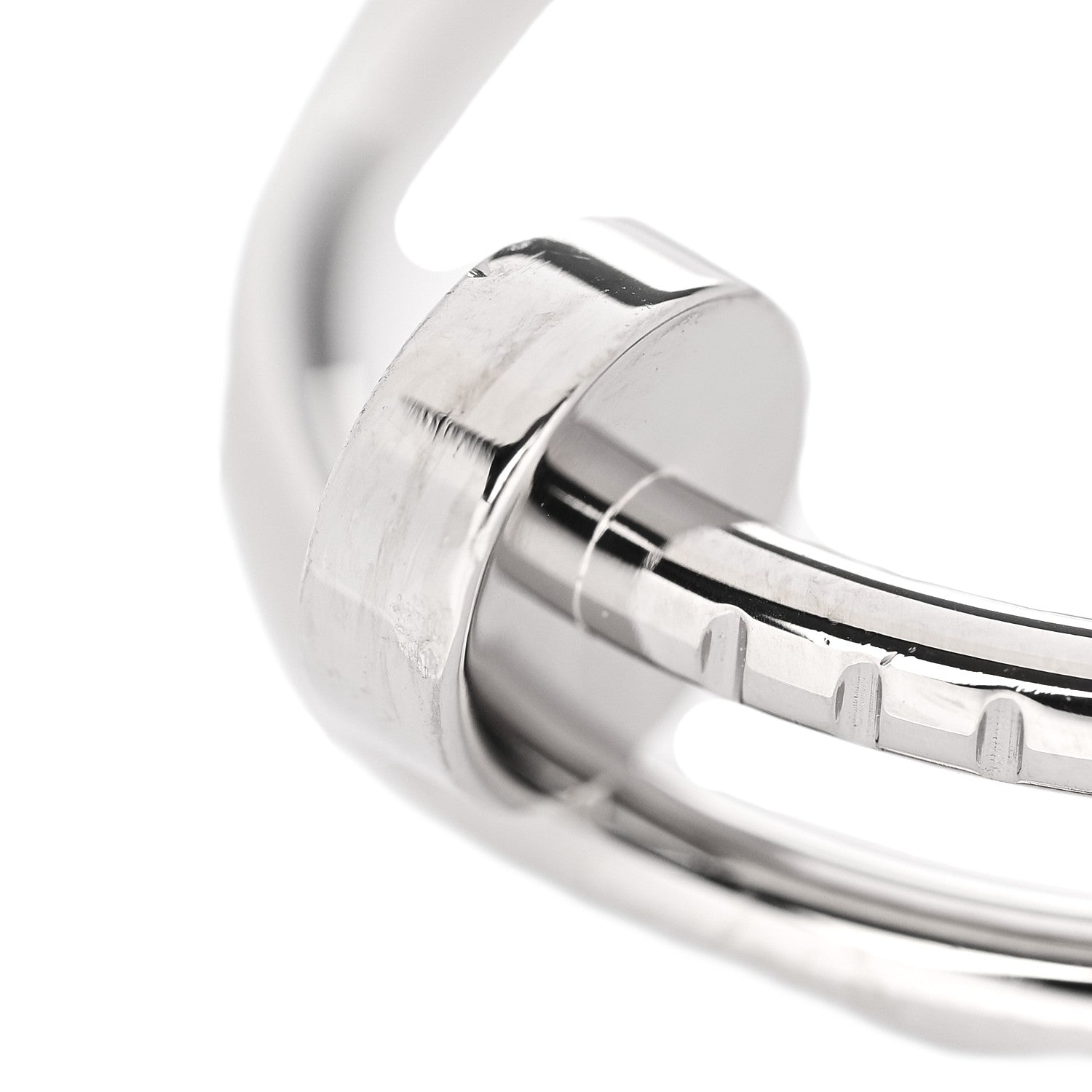Cartier 18K White Gold Small Juste Un Clou Ring 54 7 6 of 7